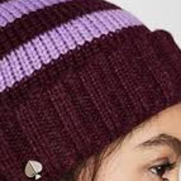 Kate Spade New York Heritage Stripe Beanie Hat - Picture 4 of 10